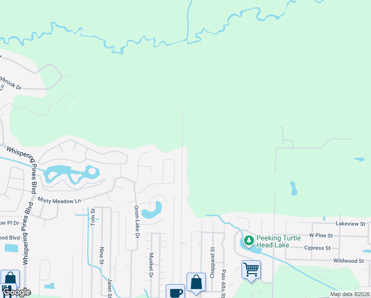 map of restaurants, bars, coffee shops, grocery stores, and more near 2422 Crescent Wood Road in Navarre
