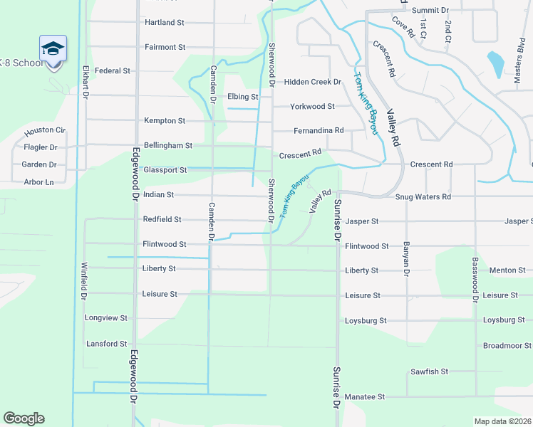map of restaurants, bars, coffee shops, grocery stores, and more near 6776 Redfield Street in Navarre