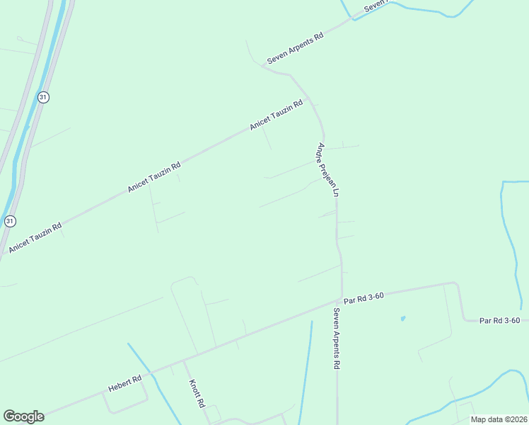 map of restaurants, bars, coffee shops, grocery stores, and more near 243 Par Road 3-75-10 in Arnaudville