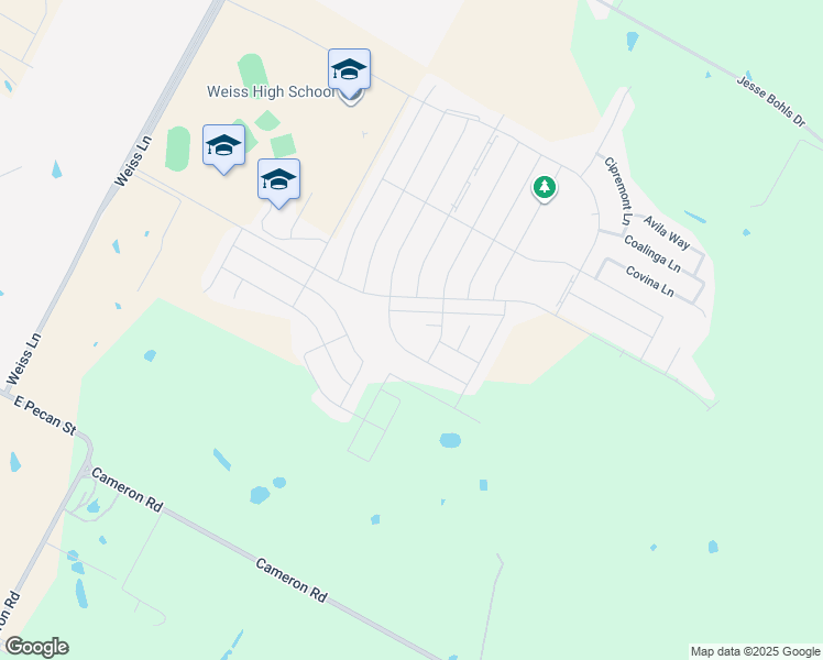 map of restaurants, bars, coffee shops, grocery stores, and more near 5809 Antioch Avenue in Pflugerville