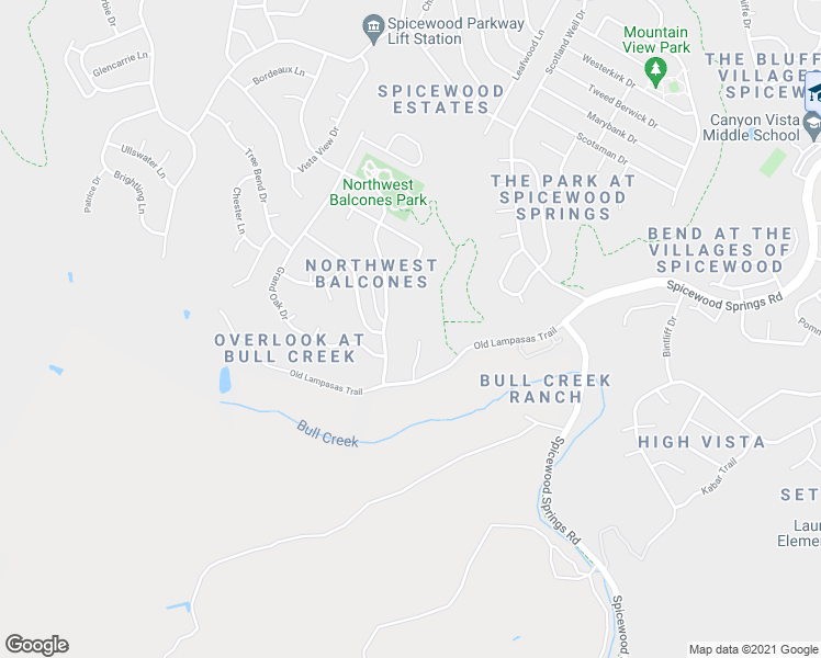 map of restaurants, bars, coffee shops, grocery stores, and more near 9907 Hundred Oaks Circle in Austin