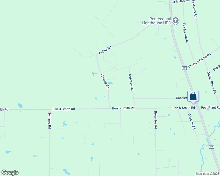 map of restaurants, bars, coffee shops, grocery stores, and more near 4194 Lindsey Road in Silsbee