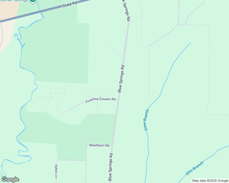 map of restaurants, bars, coffee shops, grocery stores, and more near 20095-20589 Blue Springs Road in Youngstown