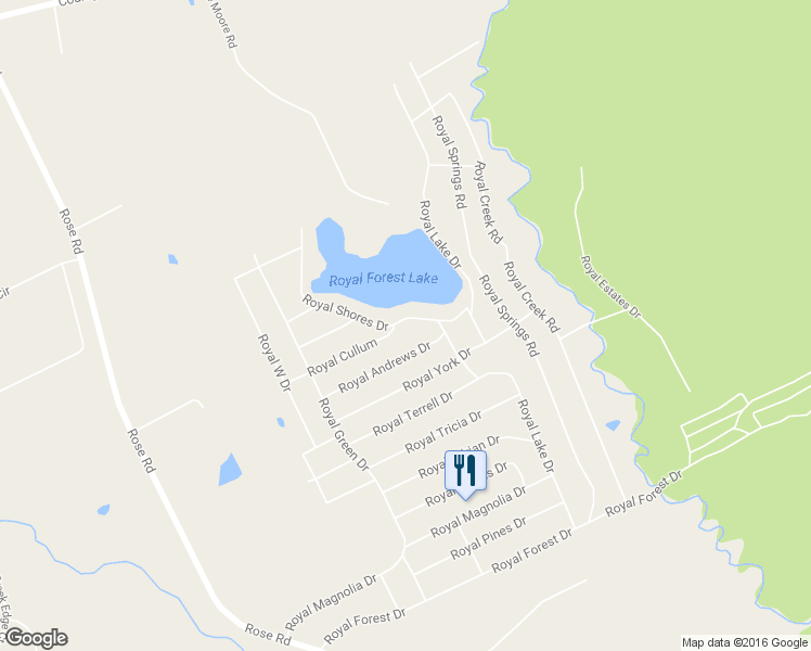 map of restaurants, bars, coffee shops, grocery stores, and more near 12789 Royal Shores Drive in Conroe