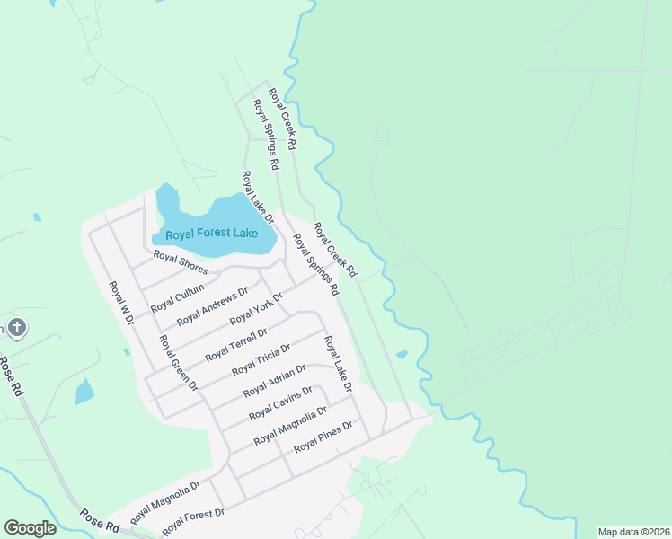 map of restaurants, bars, coffee shops, grocery stores, and more near 12783 Royal Creek Road in Conroe