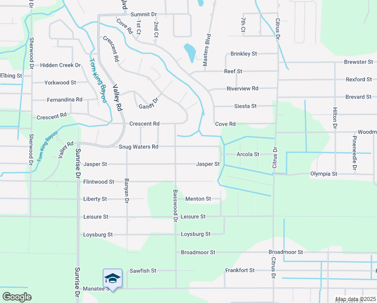 map of restaurants, bars, coffee shops, grocery stores, and more near 7105 Snug Waters Road in Navarre