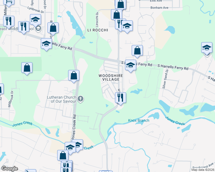 map of restaurants, bars, coffee shops, grocery stores, and more near 3463 Yorkfield Drive in Baton Rouge