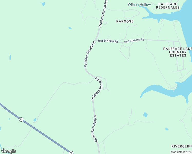 map of restaurants, bars, coffee shops, grocery stores, and more near 1223 Paleface Ranch Road in Spicewood