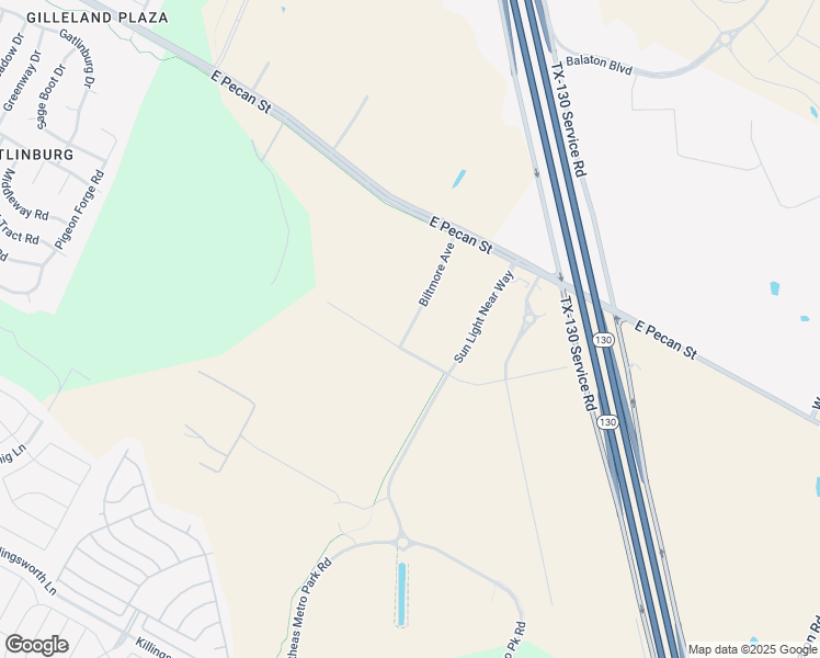 map of restaurants, bars, coffee shops, grocery stores, and more near 16021 Biltmore Avenue in Pflugerville