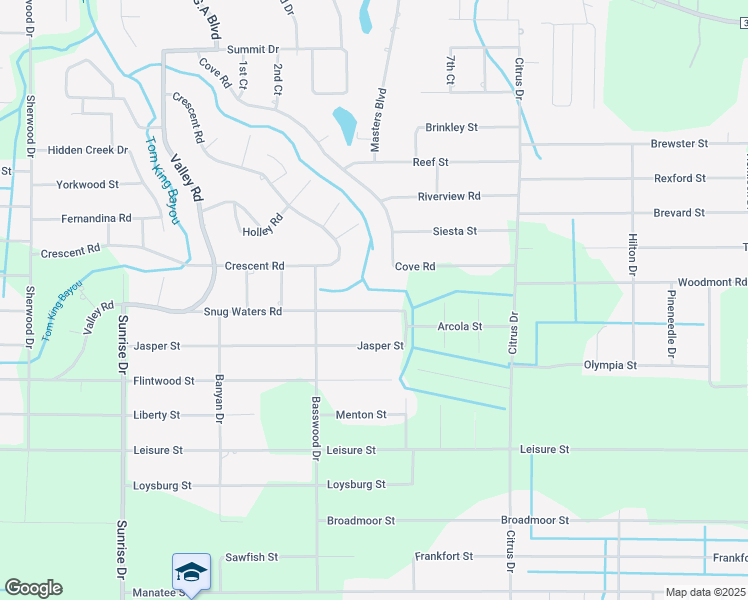 map of restaurants, bars, coffee shops, grocery stores, and more near 7128 Snug Waters Road in Navarre