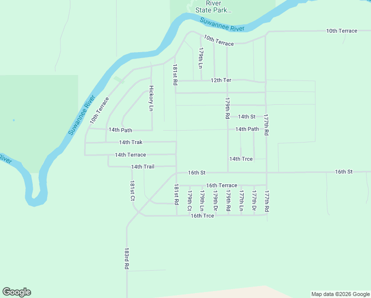 map of restaurants, bars, coffee shops, grocery stores, and more near 1454 181st Road in Live Oak