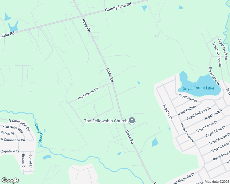 map of restaurants, bars, coffee shops, grocery stores, and more near 12048 Rose Rd in Willis