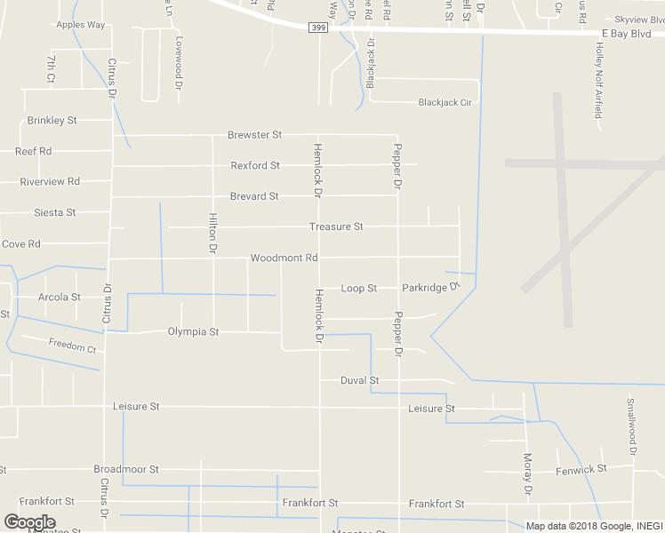 map of restaurants, bars, coffee shops, grocery stores, and more near 7527 Woodmont Road in Navarre