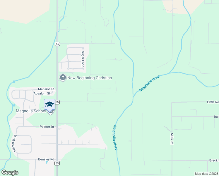 map of restaurants, bars, coffee shops, grocery stores, and more near 13601-13895 Ray Gardner Lane in Foley