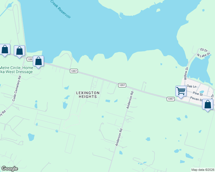 map of restaurants, bars, coffee shops, grocery stores, and more near 11525 FM 1097 Road West in Willis