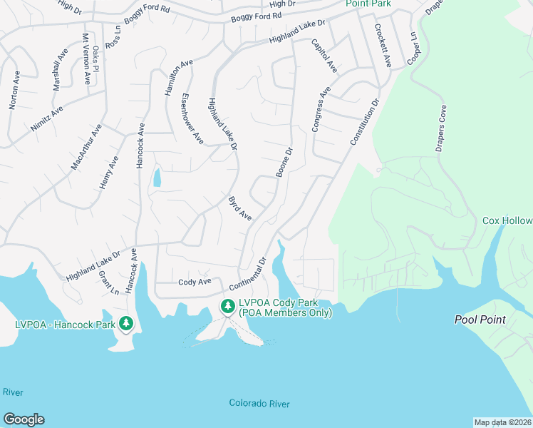 map of restaurants, bars, coffee shops, grocery stores, and more near 3009 Boone Drive in Lago Vista