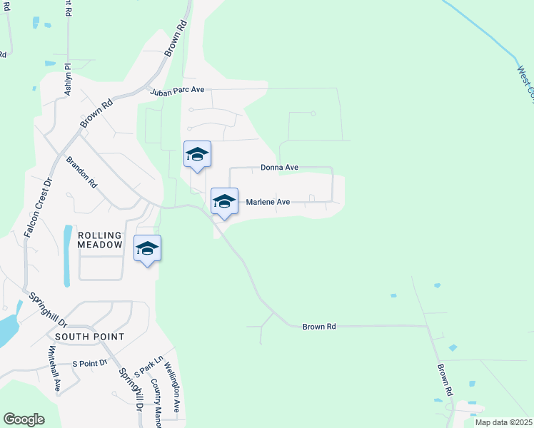 map of restaurants, bars, coffee shops, grocery stores, and more near 11594 Marlene Avenue in Denham Springs