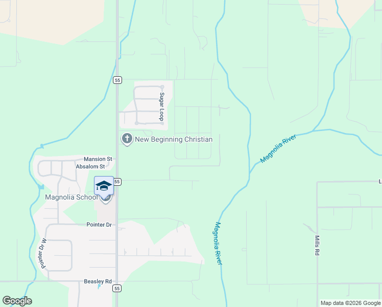map of restaurants, bars, coffee shops, grocery stores, and more near 13601-13895 Ray Gardner Ln in Foley