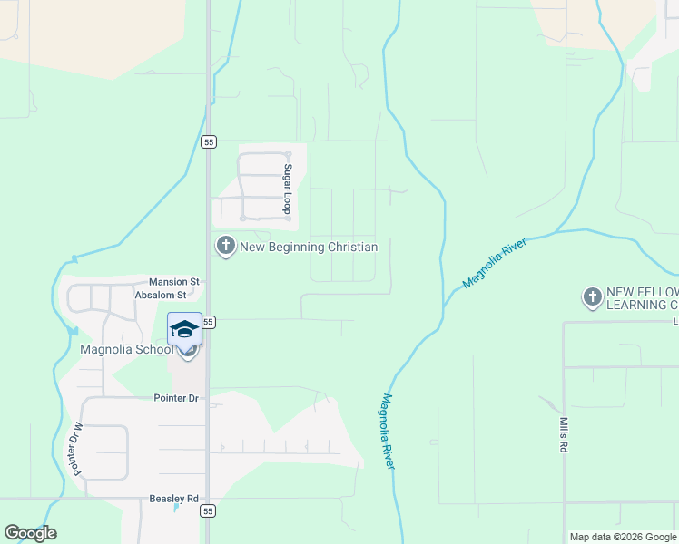 map of restaurants, bars, coffee shops, grocery stores, and more near 13601-13895 Ray Gardner Ln in Foley