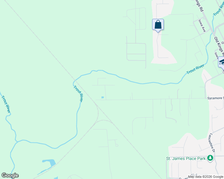 map of restaurants, bars, coffee shops, grocery stores, and more near 7948 Sycamore Lane West in Jacksonville