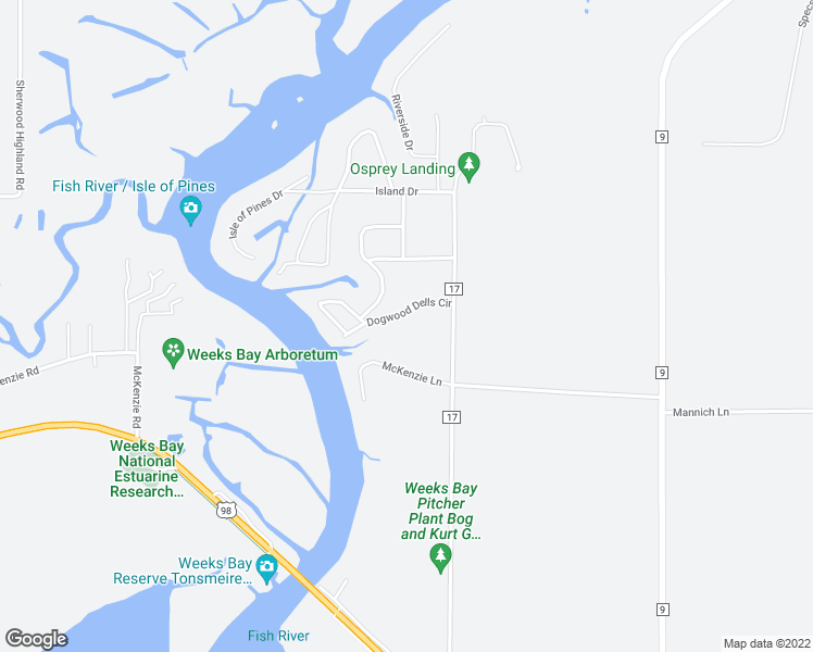 map of restaurants, bars, coffee shops, grocery stores, and more near 11790 Dogwood Dells Circle in Foley