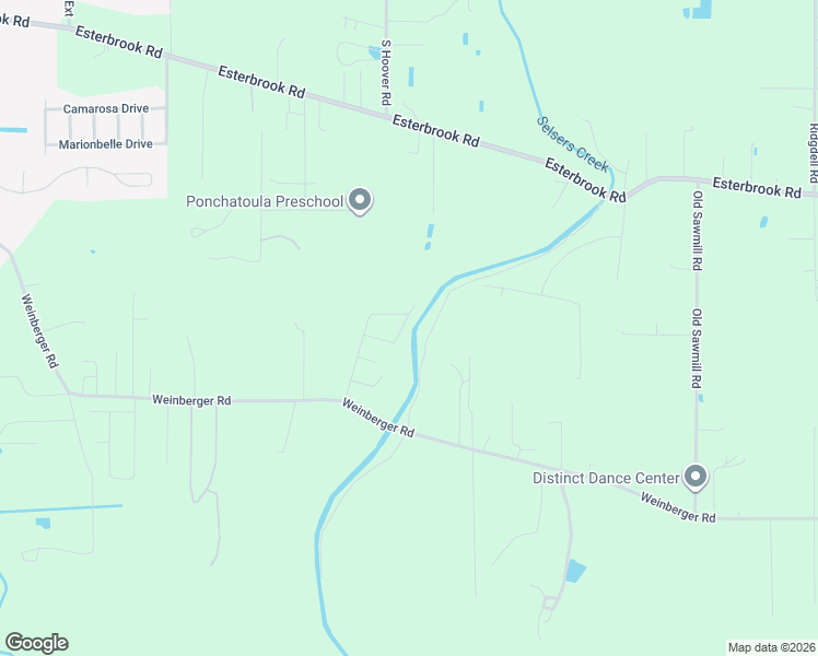 map of restaurants, bars, coffee shops, grocery stores, and more near 18924 Creekside Drive in Ponchatoula
