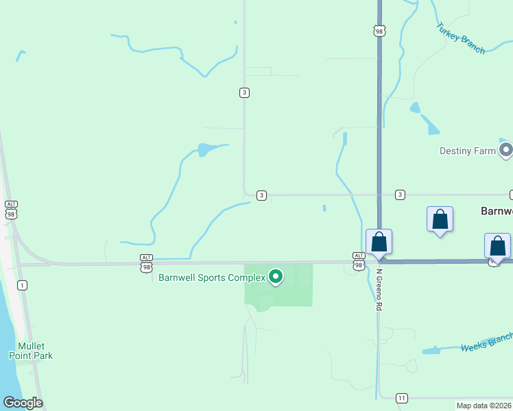 map of restaurants, bars, coffee shops, grocery stores, and more near 13753 County Road 3 in Fairhope
