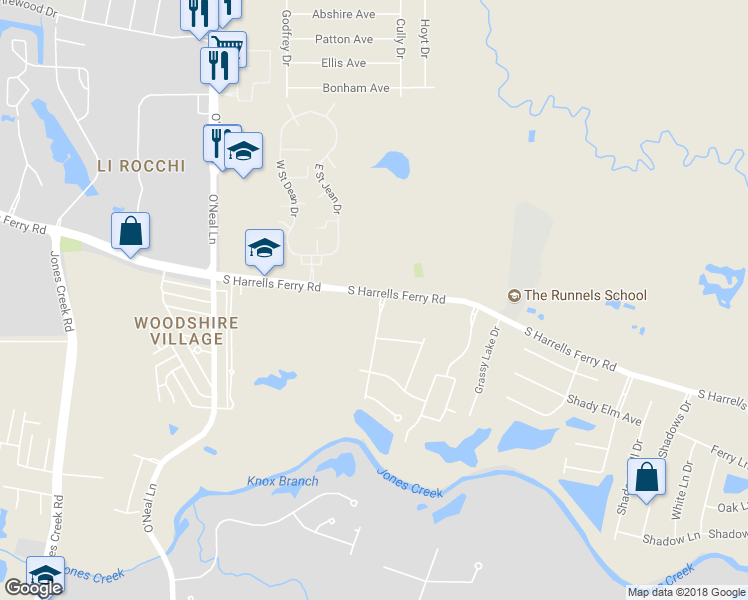 map of restaurants, bars, coffee shops, grocery stores, and more near 3008 Silver Sand Drive in Baton Rouge