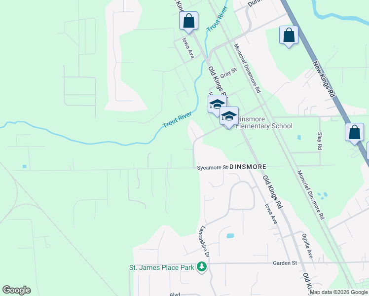 map of restaurants, bars, coffee shops, grocery stores, and more near 10426 Civic Club Drive in Jacksonville