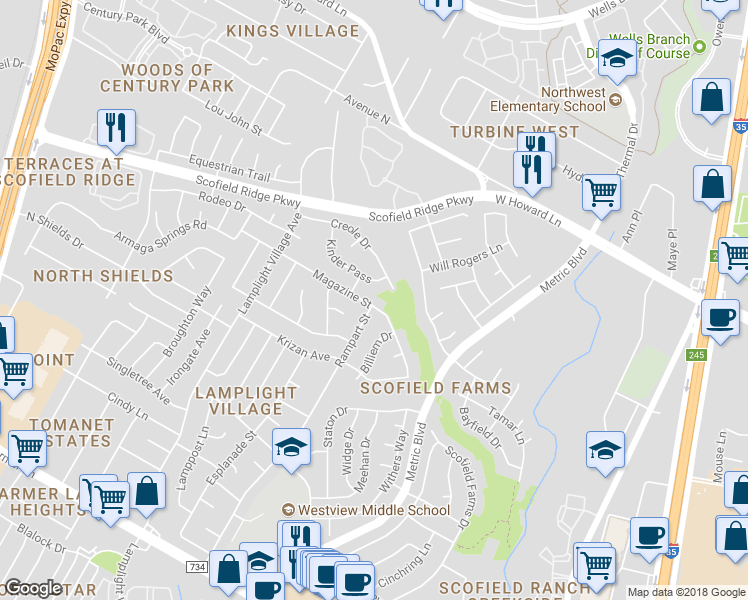 map of restaurants, bars, coffee shops, grocery stores, and more near 1818 Magazine Street in Austin