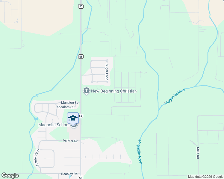 map of restaurants, bars, coffee shops, grocery stores, and more near 16714 Sugar Loop in Foley