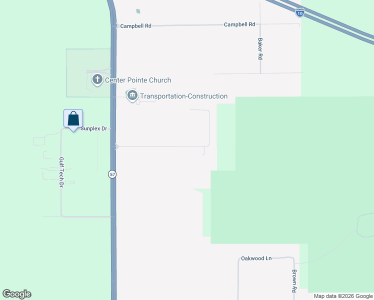 map of restaurants, bars, coffee shops, grocery stores, and more near 6000 C Byrd Road in Ocean Springs