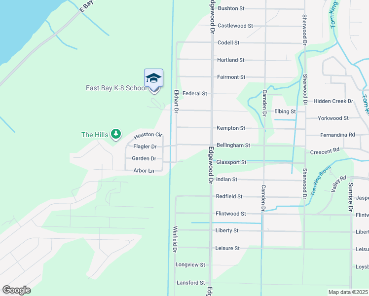 map of restaurants, bars, coffee shops, grocery stores, and more near 6531 Bellingham Street in Navarre
