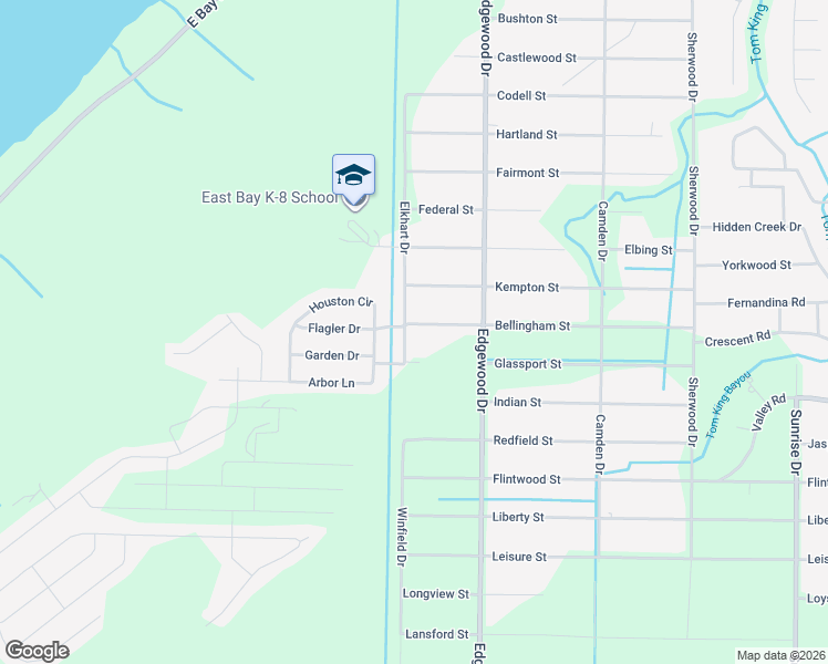 map of restaurants, bars, coffee shops, grocery stores, and more near 6521 Bellingham Street in Navarre
