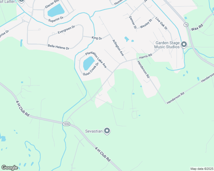 map of restaurants, bars, coffee shops, grocery stores, and more near 8430 Harris Road in Denham Springs