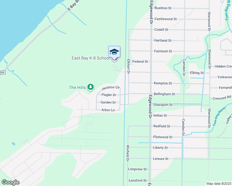 map of restaurants, bars, coffee shops, grocery stores, and more near 6460 Flagler Drive in Gulf Breeze