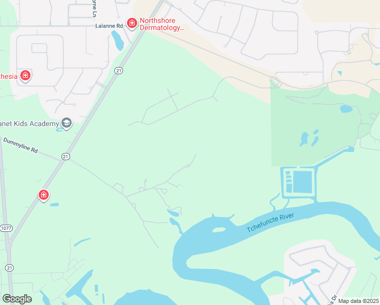 map of restaurants, bars, coffee shops, grocery stores, and more near 29 River Cypress Lane in Madisonville