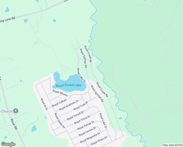 map of restaurants, bars, coffee shops, grocery stores, and more near 12991 Royal Creek Road in Conroe