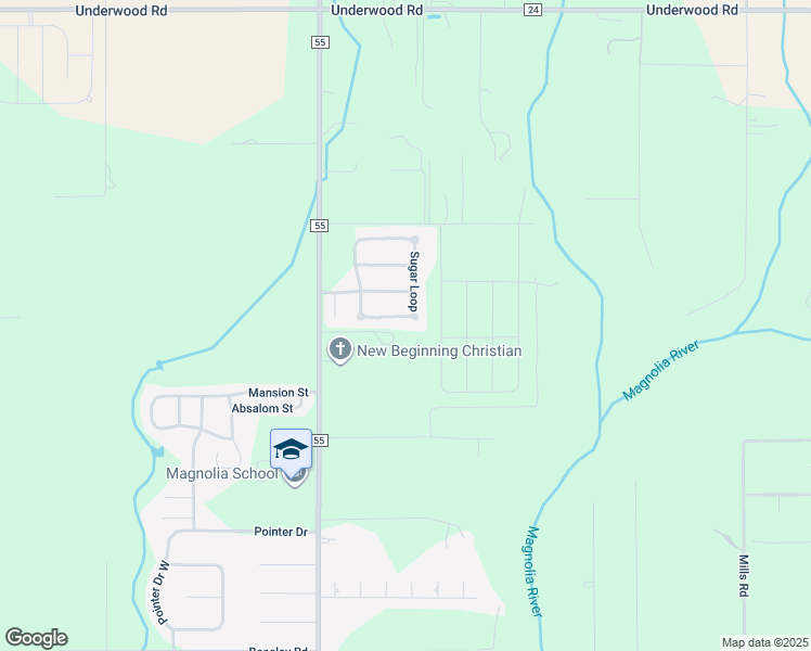map of restaurants, bars, coffee shops, grocery stores, and more near 16702 Sugar Loop in Foley