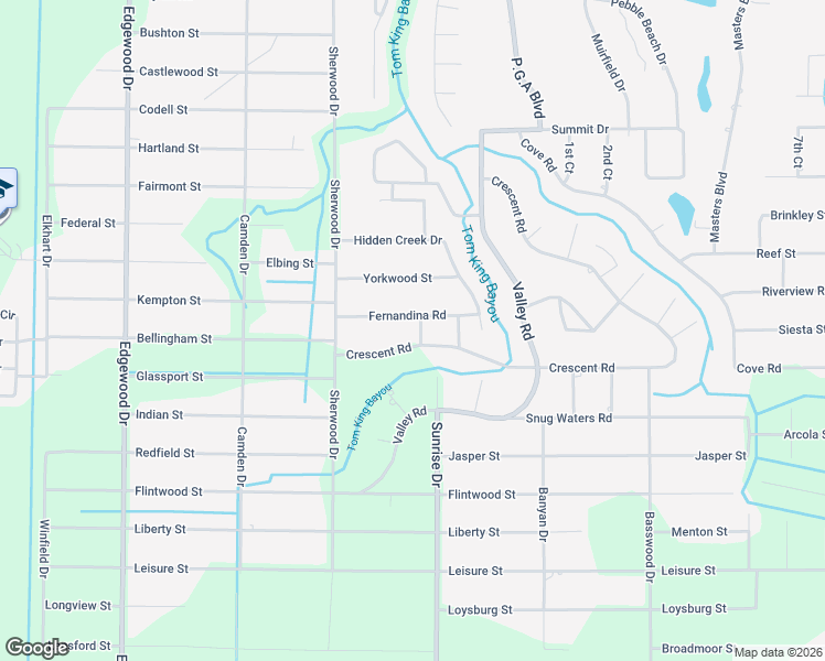 map of restaurants, bars, coffee shops, grocery stores, and more near 2483 Vale Drive in Navarre