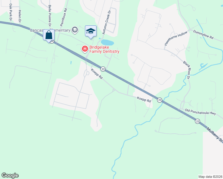 map of restaurants, bars, coffee shops, grocery stores, and more near 325 Koepp Road in Madisonville