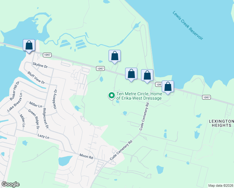 map of restaurants, bars, coffee shops, grocery stores, and more near 12595 Farm to Market 1097 in Willis