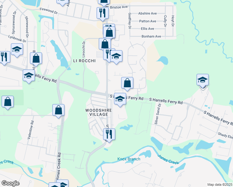 map of restaurants, bars, coffee shops, grocery stores, and more near 2959 O'Neal Lane in Baton Rouge