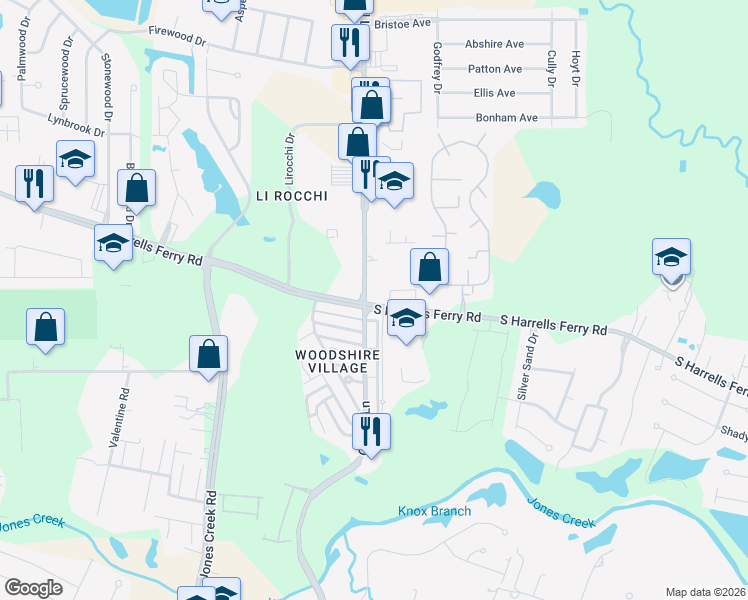 map of restaurants, bars, coffee shops, grocery stores, and more near 2959 O'Neal Lane in Baton Rouge