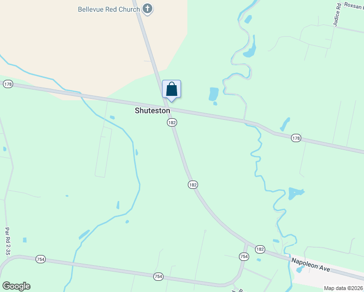 map of restaurants, bars, coffee shops, grocery stores, and more near in Shuteston