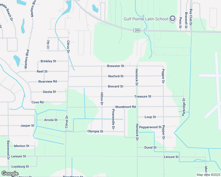 map of restaurants, bars, coffee shops, grocery stores, and more near 7438 Brevard Street in Navarre