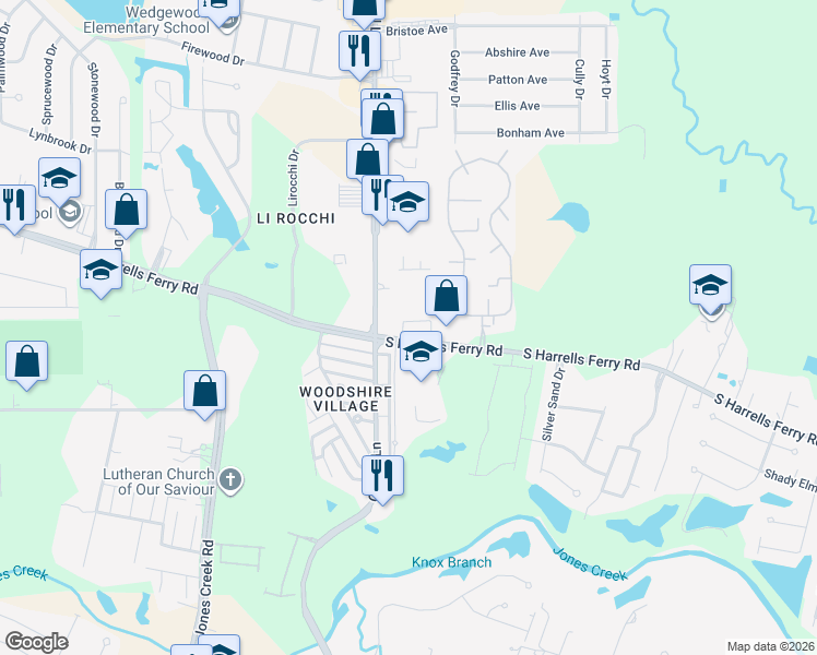map of restaurants, bars, coffee shops, grocery stores, and more near 2959 O'Neal Lane in Baton Rouge