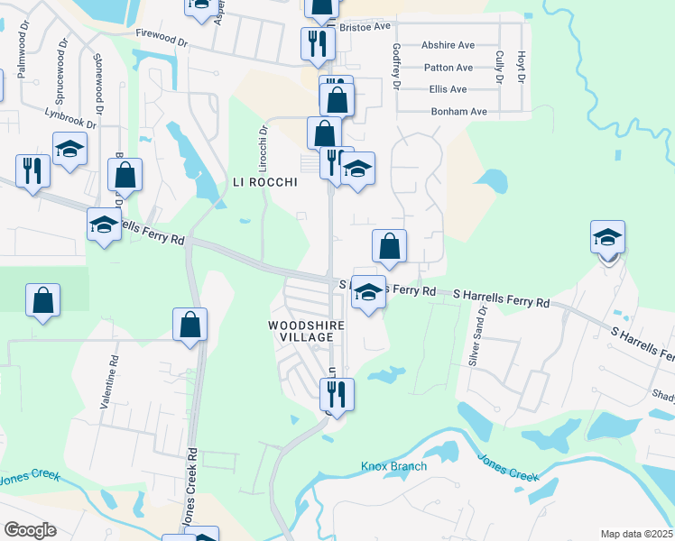 map of restaurants, bars, coffee shops, grocery stores, and more near 2959 O'Neal Lane in Baton Rouge