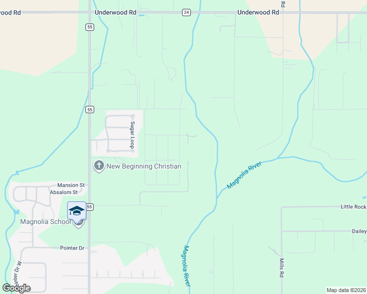 map of restaurants, bars, coffee shops, grocery stores, and more near Shea Circle in Foley