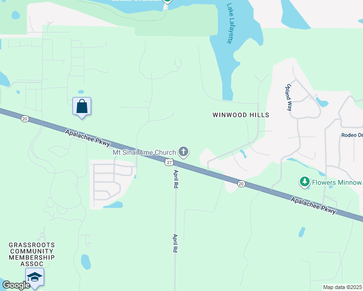 map of restaurants, bars, coffee shops, grocery stores, and more near 5510 Apalachee Parkway in Tallahassee